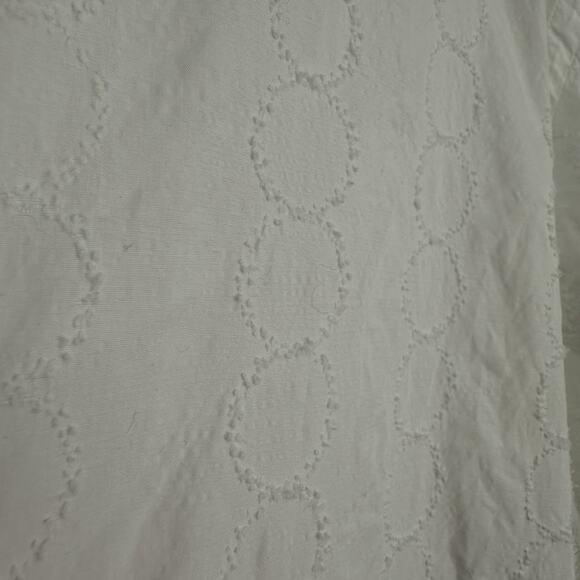 Culturata Button Up shirt Mens size XL 17.5 44 Cotton White Circles long sleeves - Picture 5 of 10